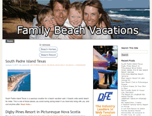 Tablet Screenshot of familybeachvacations.org